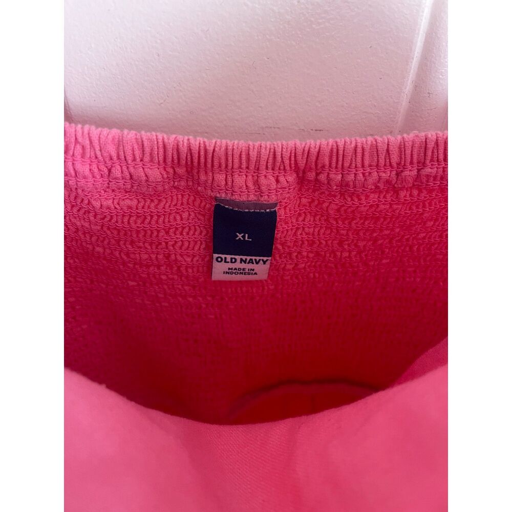 Old Navy pink linen mini dress w/ tie straps & pockets XL - Picture 3 of 3
